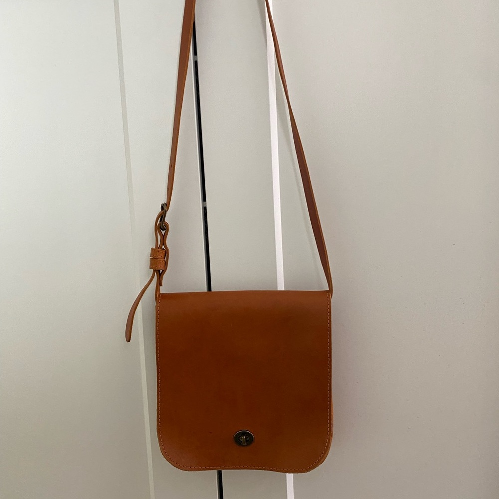 Parker Clay Layla Satchel Leather Crossbody Shoulder Strap Bag